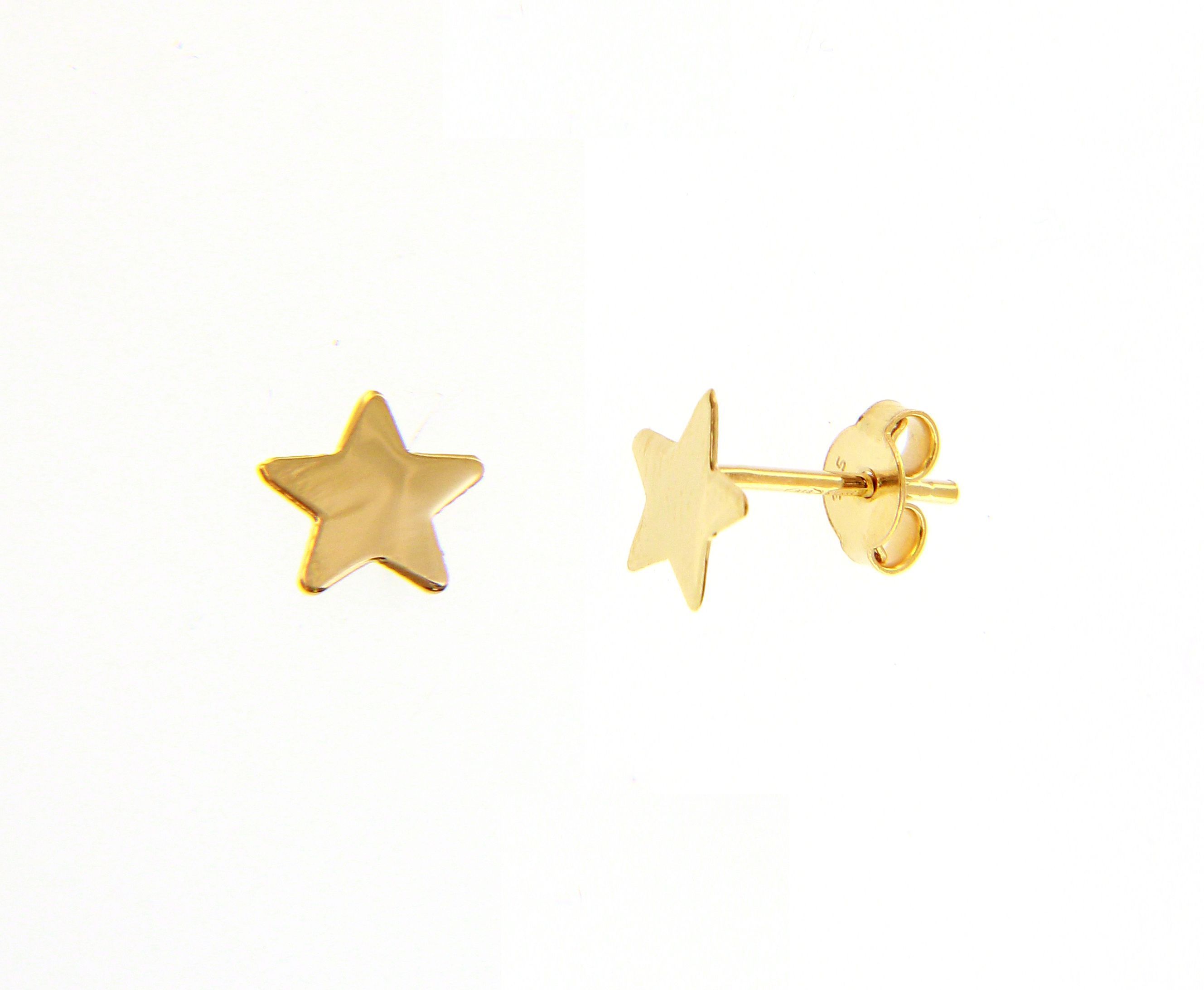 Golden star earrings 9k (code S222527)